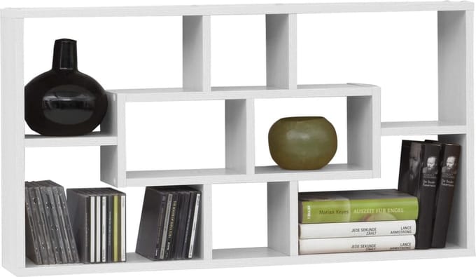 Wandrek Idaho Wit - Breedte 85 cm - Hoogte 47.5 cm - Diepte 16 cm