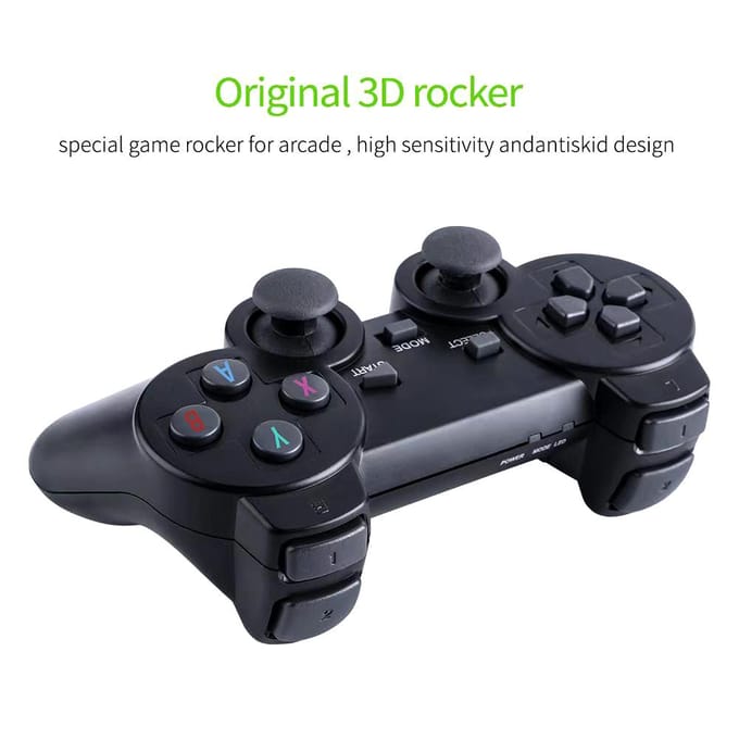 M8 Draadloze gameconsole 2.4G HD Arcade PS1 Home TV Mini-gameconsole U Bao Retro-gameconsole 32G zwart