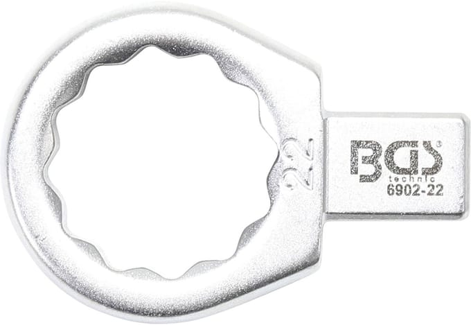 BGS insteek-ringsleutel 22 mm opname 9 x 12 mm - 6902-22