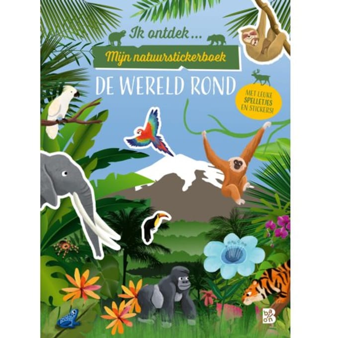 Ik Ontdek: Mijn Natuurstickerboek: De Wereld Rond