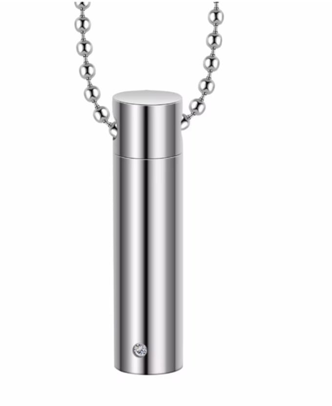 Urn ketting- RVS zirkonia - Charme Bijoux