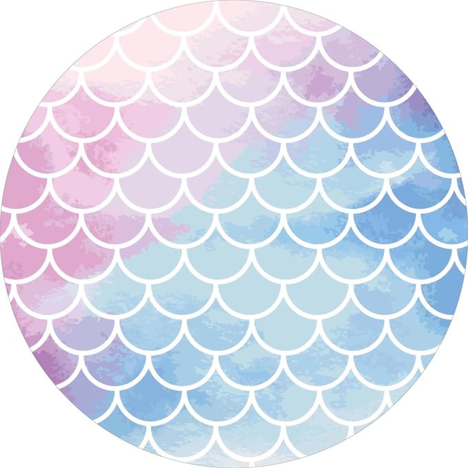 Vinyl | Vloerkleed vinyl rond | Ariel | 150 cm Rond