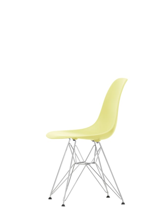 Vitra DSR Eames Plastic Side Chair - citron RE - verchroomd