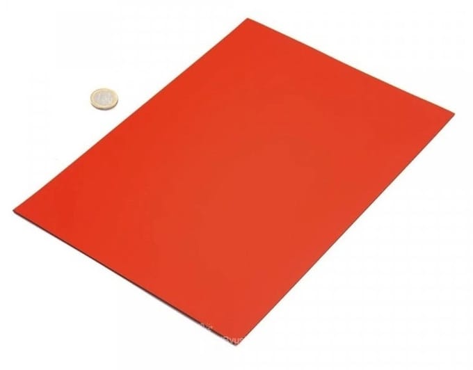 Magnetische Folie ROOD - A4 – 1 mm dik – beschrijfbaar