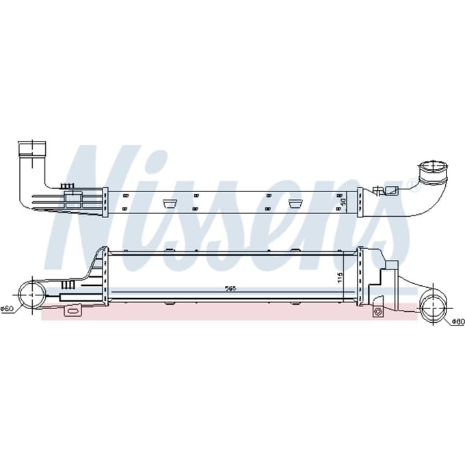 Intercooler NISSENS 96861