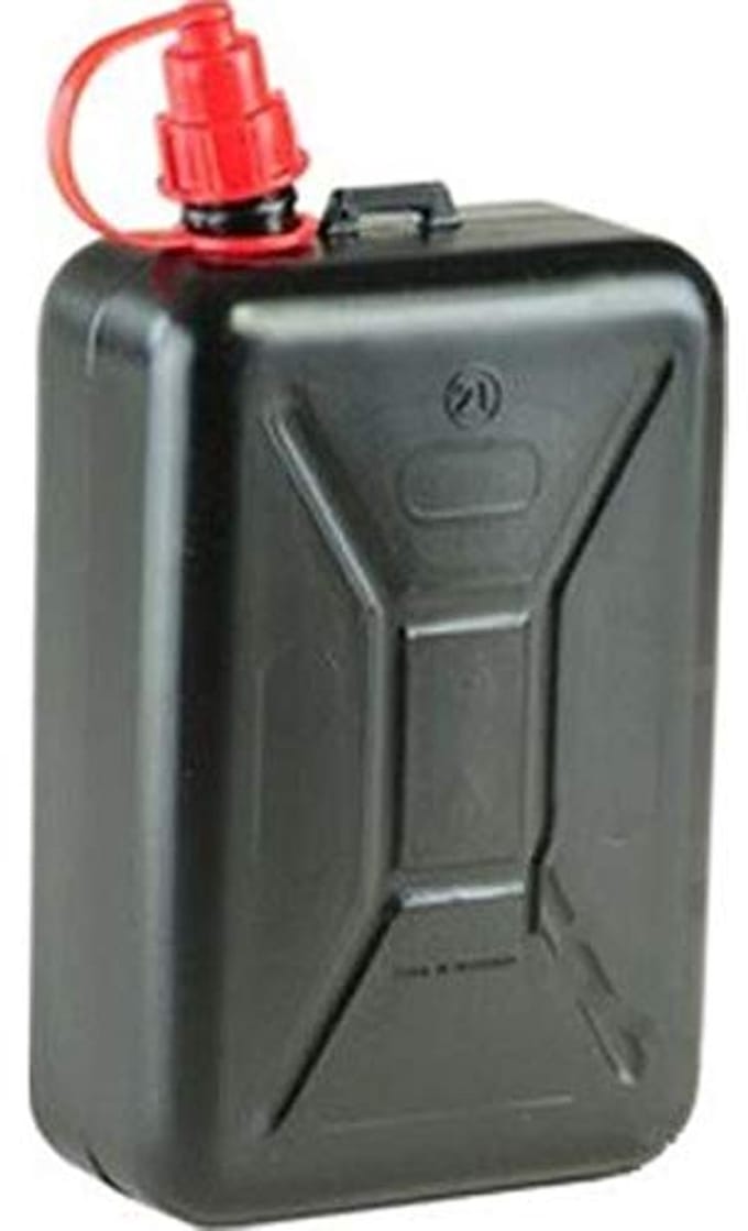 Brandstofjerrycan 2L zwart met geïntegreerde uitloop