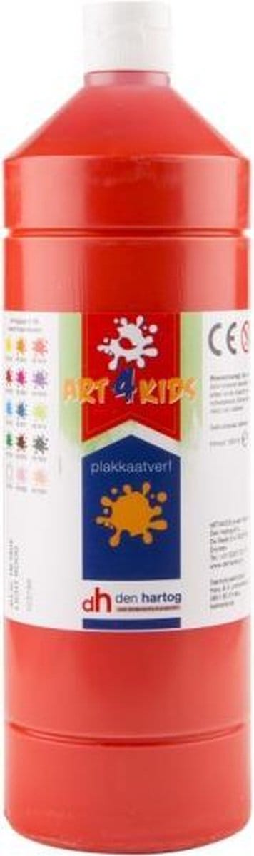 Plakkaatverf Art4Kids  LICHT ROOD 1000ml