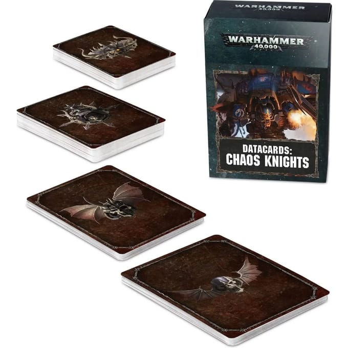 Figurine Games Workshop Warhammer 40k - Datacards V.8 Chaos Knights