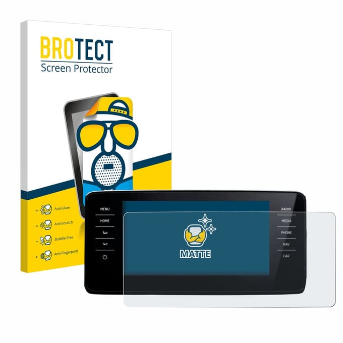 BROTECT - Screenprotector voor Skoda Scala Infosystem Amundsen 9.2" 2022 - Folie Beschermfolie matte