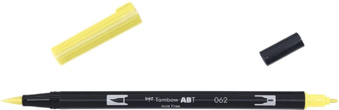 Tombow ABT Dual Brush Pen 062 pale yellow