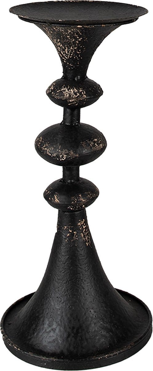 Clayre & Eef Kandelaar 34 cm Zwart Metaal