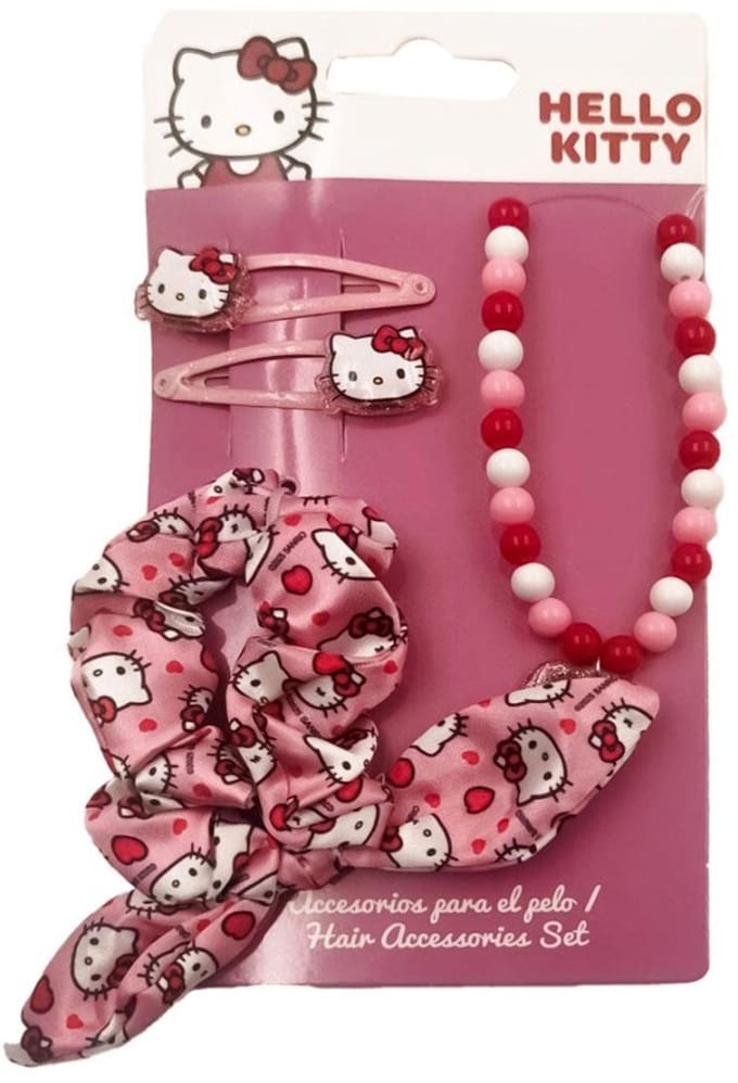 Haaraccessoires Hello Kitty Roze 4 Onderdelen
