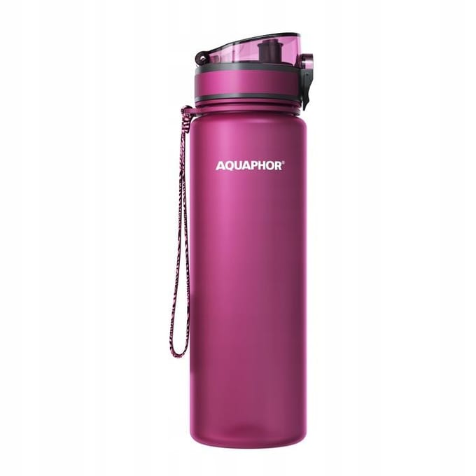 Aquaphor City - Waterfilterfles - Bordo - Ergonomisch Ontwerp - BPA-vrij