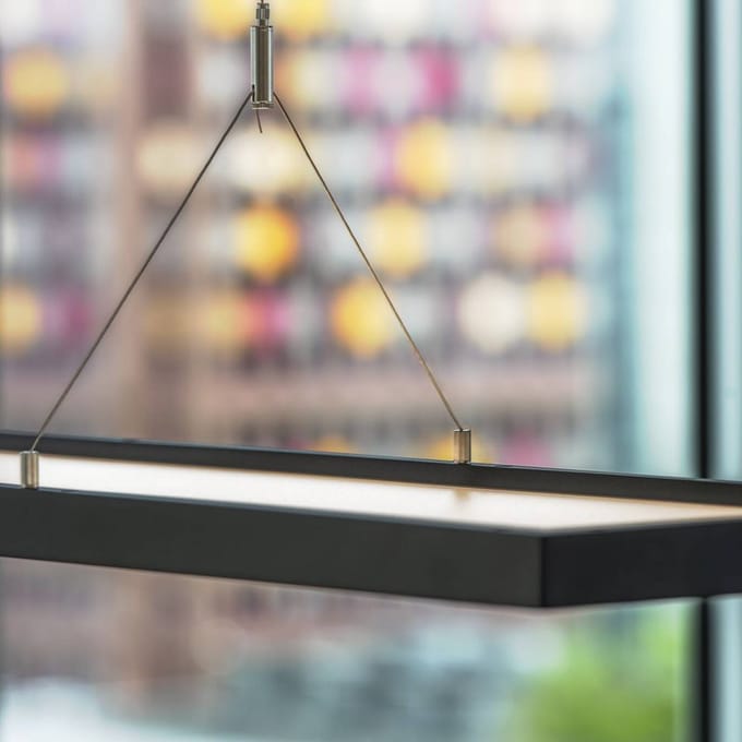 SLV Werklamp LED kantoor hanglamp, zwart