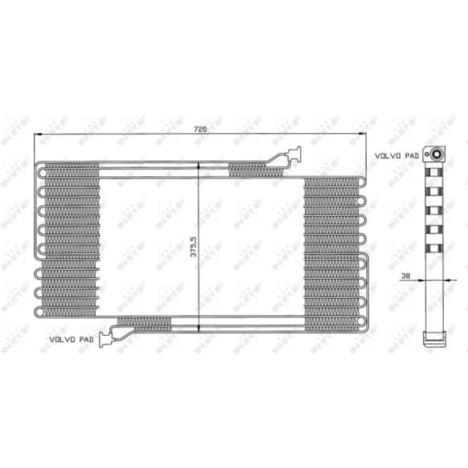 Condensor, airconditioning NRF 35472
