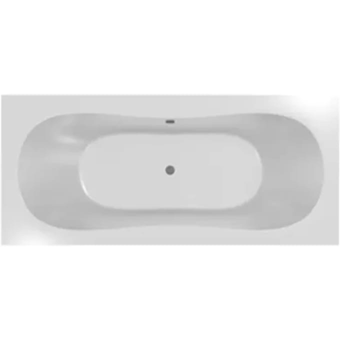 Allibert Ligbad Edena Duo Round -180x80cm - Wit