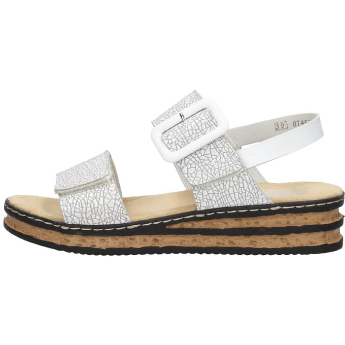 Rieker E1/2 Sandalen wit Synthetisch - Dames - Maat 41