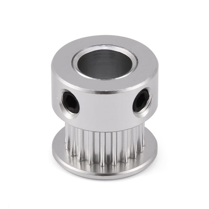 5 Pièces 2GT 20T Alliage d'Aluminium Engrenage Poulie de Courroie de Distribution Synchrone pour Imprimante 3D 8mm gray