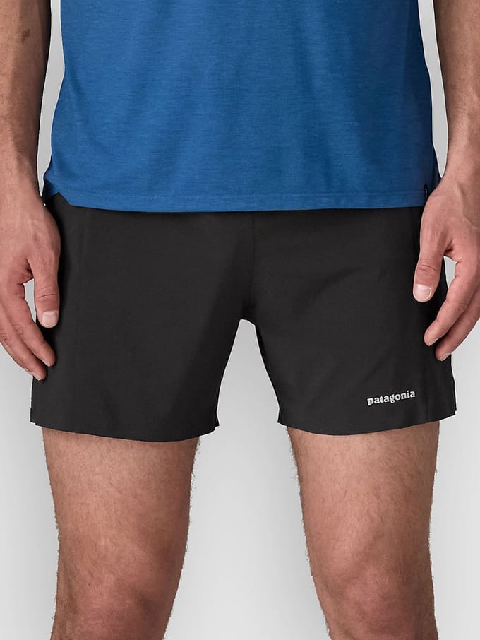 Patagonia Strider Pro - Hardloopshort 5 inch - Zwart - S