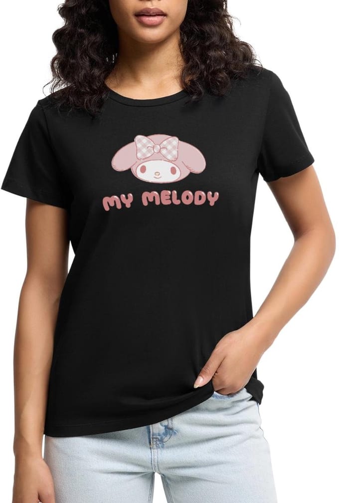 My Melody Portret Premium T Shirt Dames