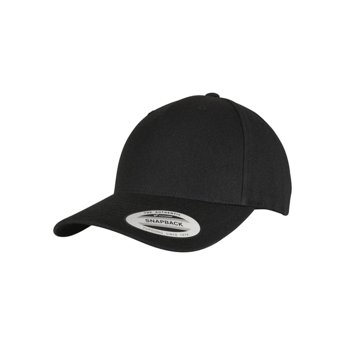 Flexfit - YP CLASSICS 5PANEL PREMIUM CURVED VISOR Snapback Pet - Zwart