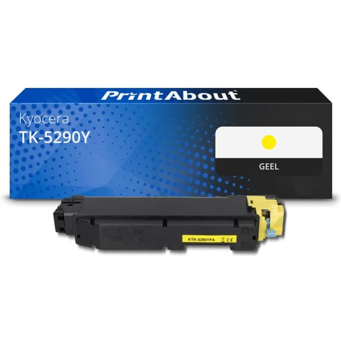 PrintAbout huismerk Toner TK-5290Y Geel Geschikt voor Kyocera