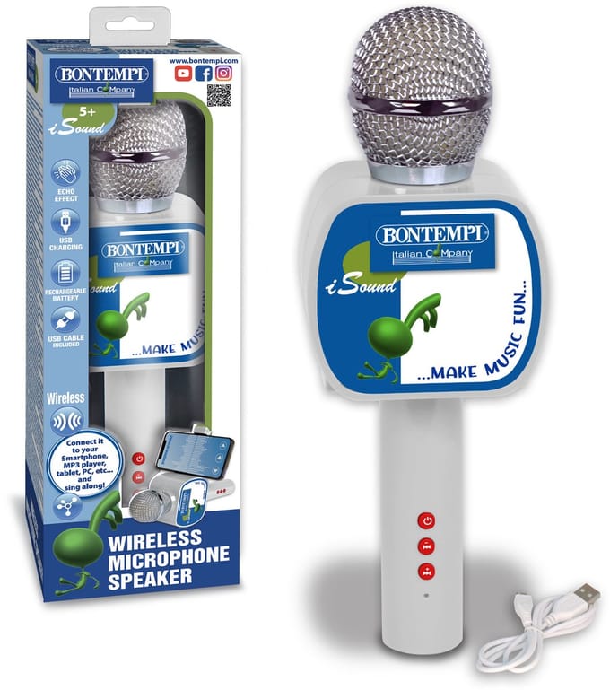 Bontempi Luidspreker Bluetooth 8,5 X 24 X 6 Cm Grijs/zilver