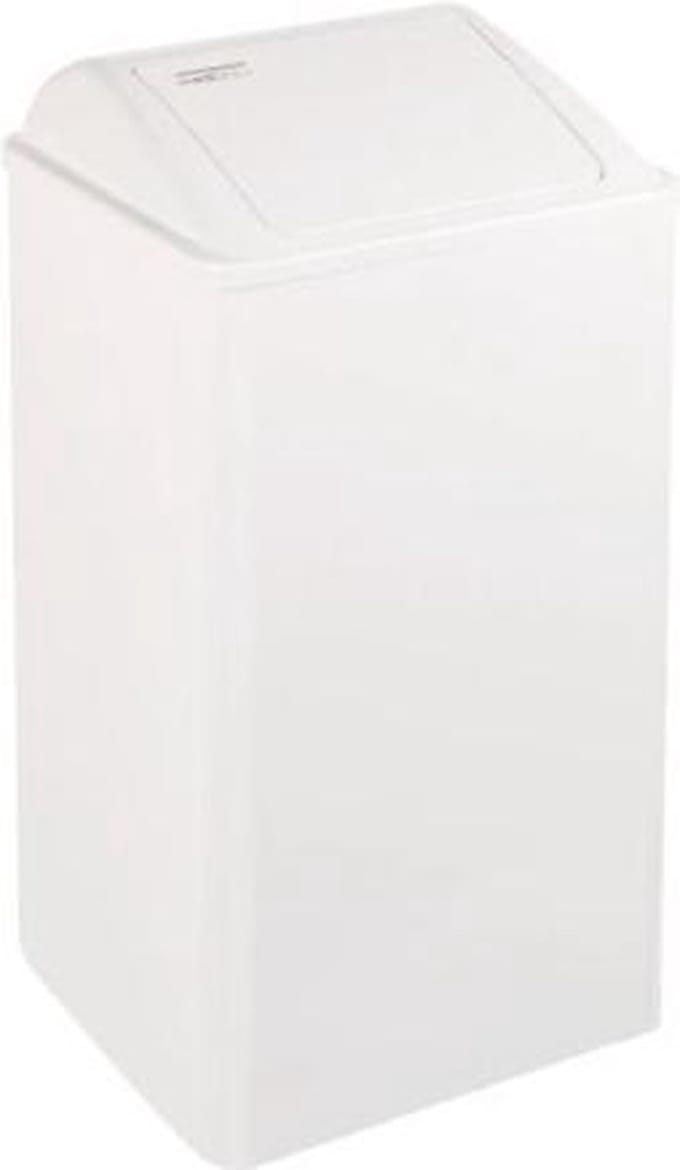 Mediclinics | Afvalbak | Gesloten | Wit | Inhoud 65 liter