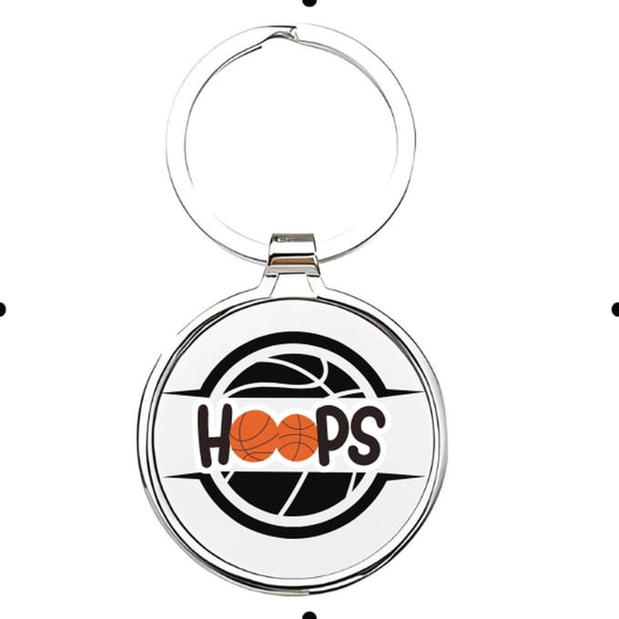 Akyol - Basketbal Sleutelhanger - basketbal - liefhebber - Cadeau - Sport - 2,5 x 2,5 CM