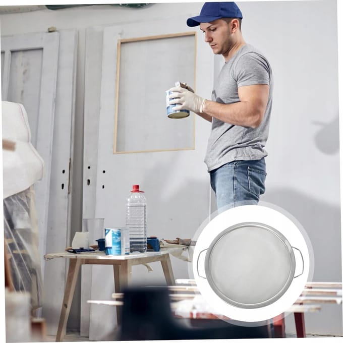 Rosfix Verfzeef Filter - 60 Mesh - RVS 290 Mm Ø - Herbruikbaar voor Airless Verfspuit en