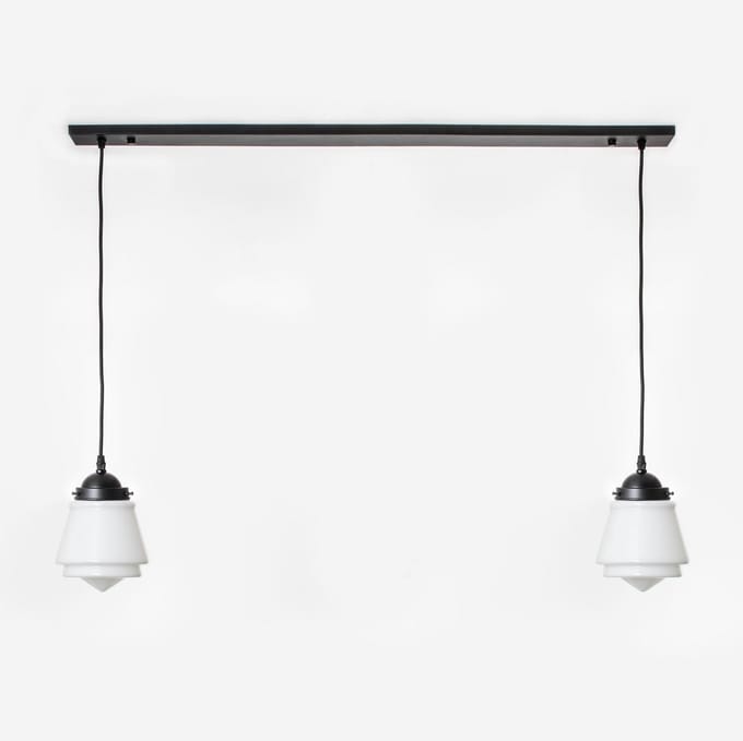 2 x Komeet lampen aan plafondbalk Moonlight - Art Deco Trade