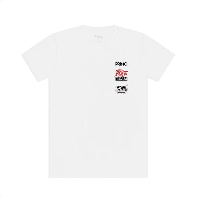 Primo Fight Team T-Shirt - wit - maat XL
