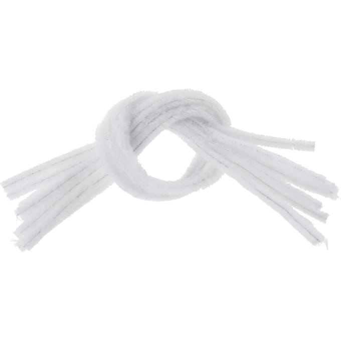 VBS Chenilledraad, 10 stuks - Wit