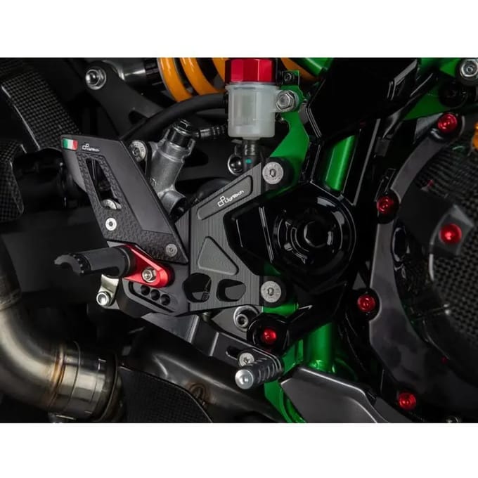 Verstelbare motor voetensteun met inklapbare voetsteunen Lightech