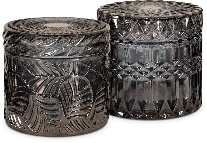 Artichok Cleo voorraadpot met deksel - set van 2