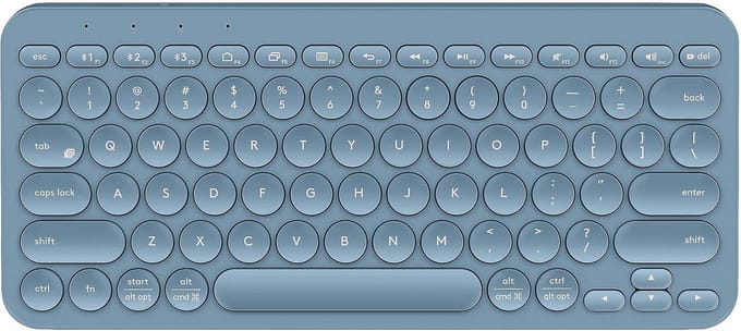 Draadloos Compact Bluetooth Toetsenbord - QWERTY - Ergonomisch Ontwerp - Verbindt Meerdere Apparaten - Oplaadbaar via USB-C