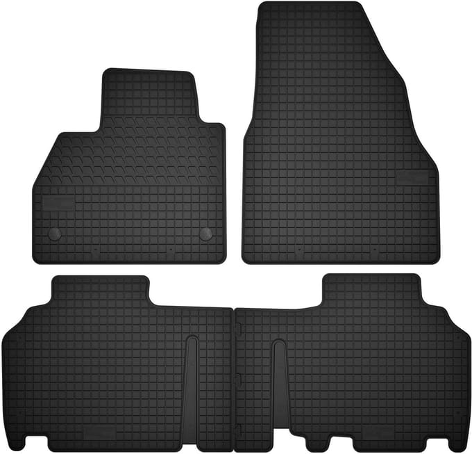 Wielganizator SolidTread - Rubber Automatte Set - Renault Kangoo II - Perfecte Pasvorm - Zwart