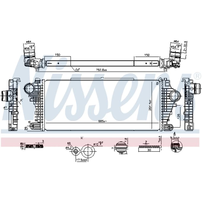Intercooler NISSENS 961534