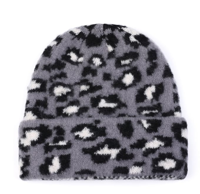 She life style - Luipaard winter muts - Black