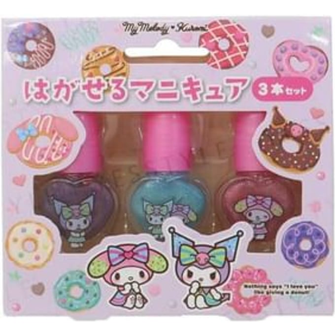 RACE - Sanrio My Melody & Kuromi Peel-off Nail Polish Set 1 set