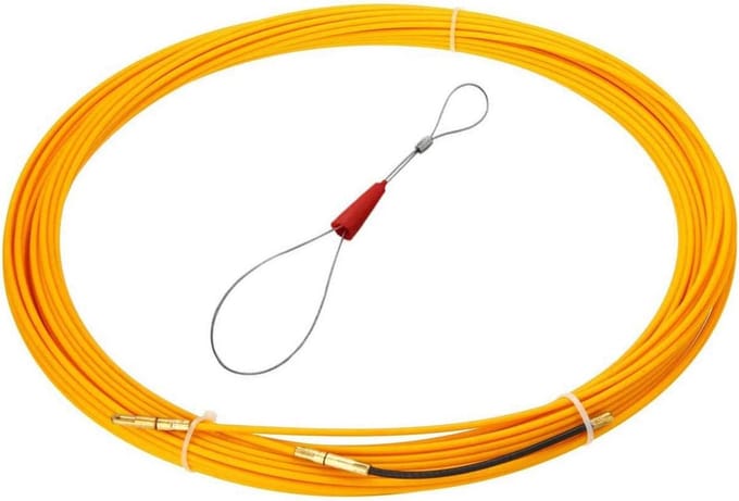 Kabeltrekker met Geleideveer 20 Meter Sterk Nylon Trekkoord