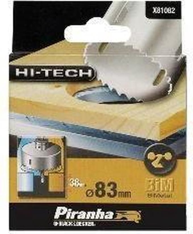 Piranha Gatenzaag High-Tech 83mm, bi-metaal, 52 diep X81082