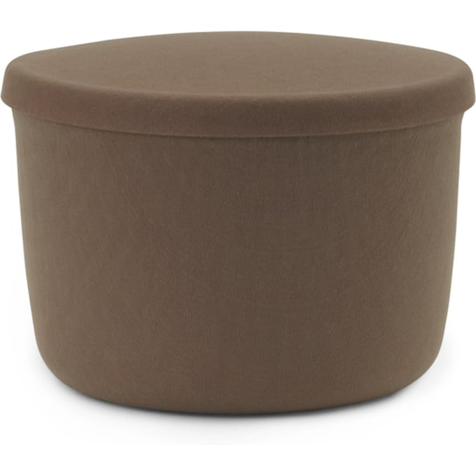 Normann Copenhagen Hide Storage Poef - brown - small