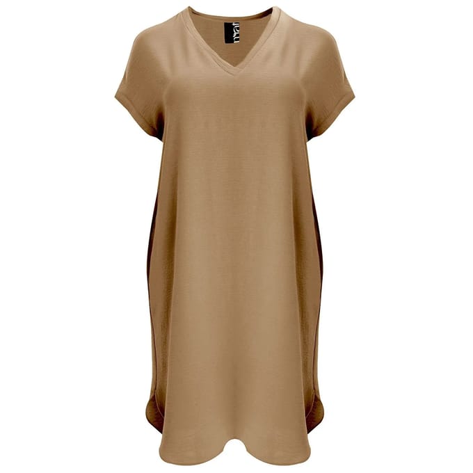 V-hals Crêpe Jurk Dames Mat Fashion
