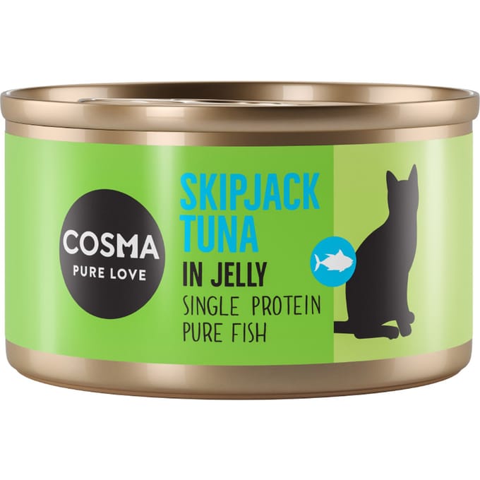 24x85g Skipjack Tonijn in Gelei Cosma Original Kattenvoer