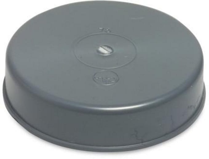 PVC eindkap – 110 mm lijmmof grijs KOMO