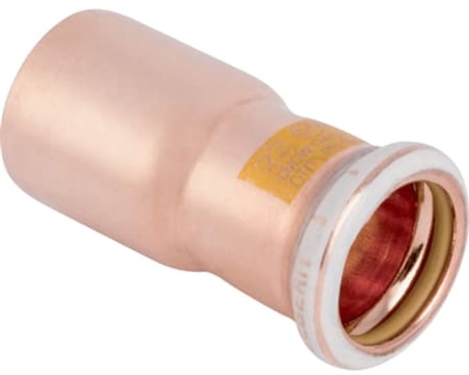 Geberit Mapress Koper Reductie met insteekeinde (Gas), DN 25 / 15, 34619