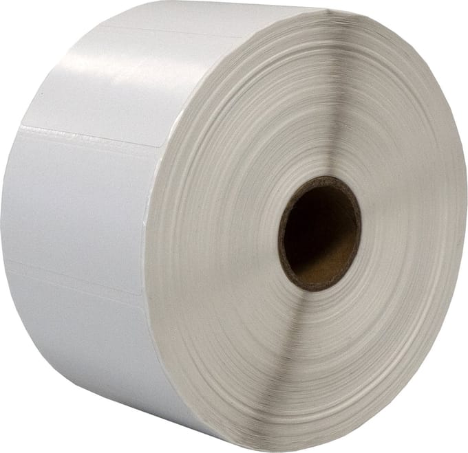 DULA Compatible Zebra Labels 57x32mm - 2100 etiketten per rol - kern 25mm - Wit - Permanent - 1 rol