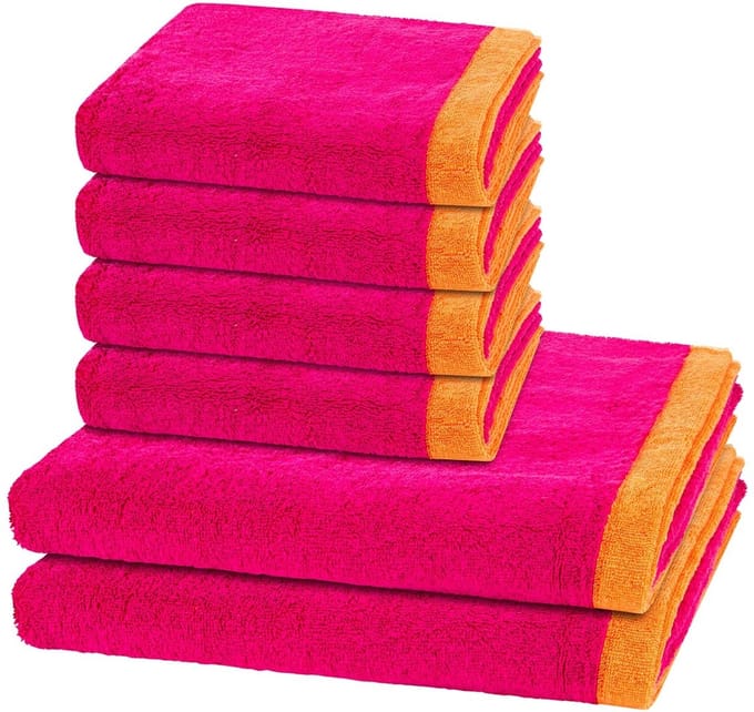 Cawö Sonstiges 4 X handdoek 2 X douchehanddoek - in set 6 pack Lifestyle Splash
