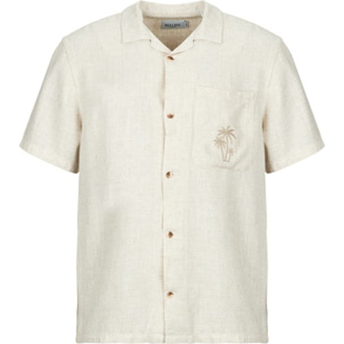 Deeluxe Zaltor Overhemd Met Korte Mouwen Beige M Man
